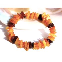 Bernstein bunt Splitterarmband - Sonderqualit�t - ca. 9 -...