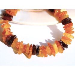 Bernstein bunt Splitterarmband - Sonderqualit�t - ca. 9 - 13 mm - ca. 18 cm