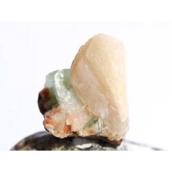 Apophyllit grn mit Stilbit Kristallstufe / Rohstein - Raritt - ca. 2,8 cm x 2,5 cm x 3,6 cm