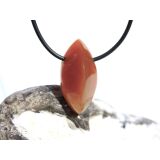 Sarder natur Navette Schmuckstein gebohrt -...