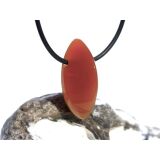 Sarder natur Navette Schmuckstein gebohrt - Sonderqualität - ca. 3 cm x 1,5 cm x 1,3 cm