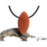 Sarder natur Navette Schmuckstein gebohrt - Sonderqualität - ca. 3 cm x 1,5 cm x 1,3 cm