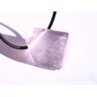 Kunzit rosa "Silberschimmer" Schmuckstein / Trommelstein gebohrt (Spodumen) - AA-Sonderqualität - Rarität - Handarbeit - ca. 2,5 cm x 2 cm x 1,6 cm