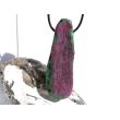Rubin-Zoisit (Anyolith) XXXL Schmuckstein / Scheibenstein gebohrt - AA-Sonderqualität - Handarbeit - ca. 6,8 cm x 2,3 cm x 1,1 cm