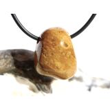Ozeanachat Trommelstein gebohrt (Ozeanchalcedon /...