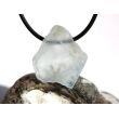 Topas blau Kristall / Rohsteinform angetrommelt, gebohrt - Sonderqualität - Rarität - ca. 2,9 cm x 2,5 cm x 0,9 cm