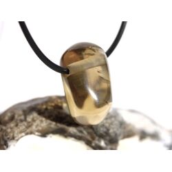 Orthoklas Trommelstein / Schmuckstein gebohrt (Goldorthoklas) - AA-Sonderqualitt - ca. 2,4 cm x 1,6 cm x 1,4 cm
