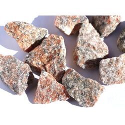 Calcit rotorangegrau (Orchideencalcit / Feuercalcit) Rohsteine - ca. 50 g - Restbestand -