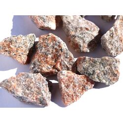 Calcit rotorangegrau (Orchideencalcit / Feuercalcit) Rohsteine - ca. 100 g - Restbestand -