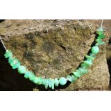 Chrysopras Edelsteinkette / Halskette / Halsreif -...