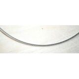 Stahlreifen / Halsreif mit Drehverschluss - stahlgrau / silber - 1 dickere Kordel (1 mm) - ca. 45 cm -