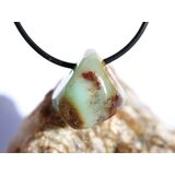 Chrysopras Schmuckstein / Trommelstein gebohrt - ca. 2 cm...