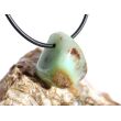 Chrysopras Schmuckstein / Trommelstein gebohrt - ca. 2 cm x 2 cm x 1,8 cm