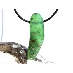 Chrysopras XXL Schmuckstein / Scheibenstein gebohrt -...