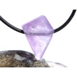 Amethyst hell Schmuckstein facettiert / Scheibenstein gebohrt - schöne Qualität - ca. 2,4 cm x 1,7 cm x 0,9 cm