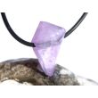 Amethyst hell Schmuckstein facettiert / Scheibenstein gebohrt - schöne Qualität - ca. 2,4 cm x 1,7 cm x 0,9 cm