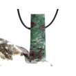 Eklogit XXL Schmuckstein / Cabochon / Scheibenstein gebohrt - Sonderqualität - Rarität - ca. 4,6 cm x 1,6 cm x 0,9 cm