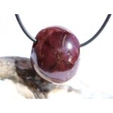 Granat rot "Sterngranat" Almandin Trommelstein gebohrt - Sonderqualität - Rarität - ca. 2,6 cm x 2,2 cm x 1,6 cm - Sonderpreis wg. Makel -