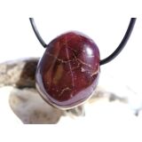 Granat rot "Sterngranat" Almandin Trommelstein gebohrt - Sonderqualität - Rarität - ca. 2,6 cm x 2,2 cm x 1,6 cm - Sonderpreis wg. Makel -