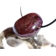 Granat rot "Sterngranat" Almandin Trommelstein gebohrt - Sonderqualität - Rarität - ca. 2,6 cm x 2,2 cm x 1,6 cm - Sonderpreis wg. Makel -