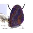 Sugilith XXXL Schmuckstein / Scheibenstein gebohrt - Rarität - AA-Sonderqualität - Handarbeit - ca. 5,3 cm x 3,7 cm x 0,7 cm
