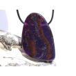 Sugilith XXXL Schmuckstein / Scheibenstein gebohrt - Rarität - AA-Sonderqualität - Handarbeit - ca. 5,3 cm x 3,7 cm x 0,7 cm