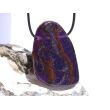 Sugilith XXXL Schmuckstein / Scheibenstein gebohrt - Rarität - AA-Sonderqualität - Handarbeit - ca. 5,3 cm x 3,7 cm x 0,7 cm