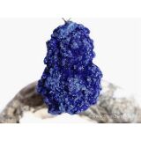 Azurit Kristallstufe / Rohstein Anhänger Silberöse - AAA-Sonderqualität - Rarität - ca. 3,9 cm x 1,9 cm x 1,5 cm