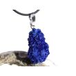Azurit Kristallstufe / Rohstein Anhänger Silberöse - AAA-Sonderqualität - Rarität - ca. 3,9 cm x 1,9 cm x 1,5 cm
