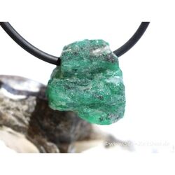 Smaragd (Kolumbien) Rohsteinform / Kristallstab gebohrt (Beryll) - Sonderqualität - Rarität - ca. 1,8 cm x 1,5 cm x 1,2 cm
