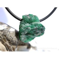 Smaragd Rohsteinform / Kristall gebohrt (Beryll) - Sonderqualität - Rarität - Sonderqualität - ca. 2,1 cm x 1,9 cm x 1,3 cm