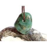 Smaragd Trommelstein gebohrt (Beryll) - Rarit�t - ca. 2...