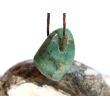 Smaragd Trommelstein gebohrt (Beryll) - Rarität - ca. 2 cm x 1,5 cm x 0,9 cm