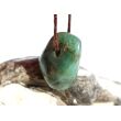 Smaragd Trommelstein gebohrt (Beryll) - Rarität - ca. 2 cm x 1,5 cm x 0,9 cm
