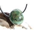 Smaragd Trommelstein gebohrt (Beryll) - Rarität - ca. 2,1 cm x 1,8 cm x 1,5 cm