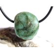 Smaragd Trommelstein gebohrt (Beryll) - Rarität - ca. 2,1 cm x 1,8 cm x 1,5 cm