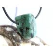 Smaragd Trommelstein / Schmuckstein gebohrt (Beryll) - Rarität - ca. 2,3 cm x 2,1 cm x 1,6 cm