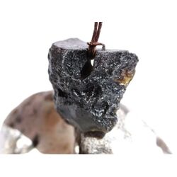 Tektit Rohstein gebohrt - Sonderqualitt - ca. 2,6 cm x 2,6 cm x 1,8 cm