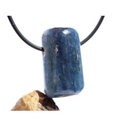 Disthen blau Silberschimmer Schmuckstein / Trommelstein gebohrt (Cyanit / Kyanit) - Sonderqualitt - ca. 2,9 cm x 1,7 cm x 1,5 cm