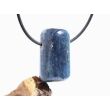 Disthen blau "Silberschimmer" Schmuckstein / Trommelstein gebohrt (Cyanit / Kyanit) - Sonderqualität - ca. 2,9 cm x 1,7 cm x 1,5 cm
