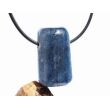 Disthen blau "Silberschimmer" Schmuckstein / Trommelstein gebohrt (Cyanit / Kyanit) - Sonderqualität - ca. 2,9 cm x 1,7 cm x 1,5 cm