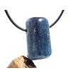 Disthen blau "Silberschimmer" Schmuckstein / Trommelstein gebohrt (Cyanit / Kyanit) - Sonderqualität - ca. 2,9 cm x 1,7 cm x 1,5 cm