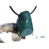 Heliotrop Schmuckstein facettiert, gebohrt - Sonderqualität - ca. 2,7 cm x 1,8 cm x 1,3 cm