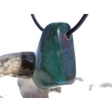 Heliotrop Schmuckstein facettiert, gebohrt - Sonderqualität - ca. 2,7 cm x 1,8 cm x 1,3 cm