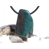Heliotrop Schmuckstein facettiert, gebohrt - Sonderqualität - ca. 2,7 cm x 1,8 cm x 1,3 cm