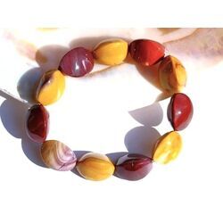 Mookait Armkette / Armband Schmucksteine Oliven - Sonderqualit�t - ca. 18 cm