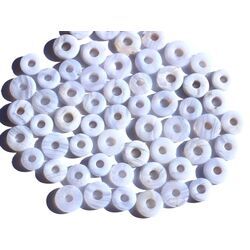 Chalcedon blau geb�ndert Donut 11-12 mm (3-4 mm stark) - Rarit�t -