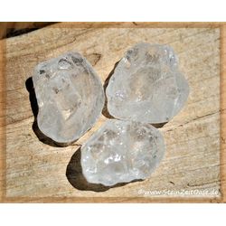 Bergkristall Wassersteine-Sonderqualität / Rohsteine extra angetrommelt - ca. 100 g
