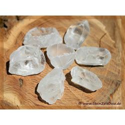 Bergkristall Wassersteine-Sonderqualität / Kristallspitzen / Kristallstäbe angetrommelt - Rarität - ca. 50 g