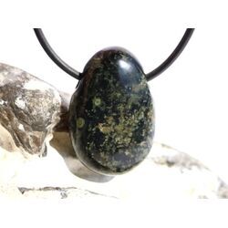 Eldarit Nebulastein (Meta-Rhyolith / Kugelrhyolith) Trommelstein gebohrt - ca. 3 cm x 2 cm x 1,2 cm